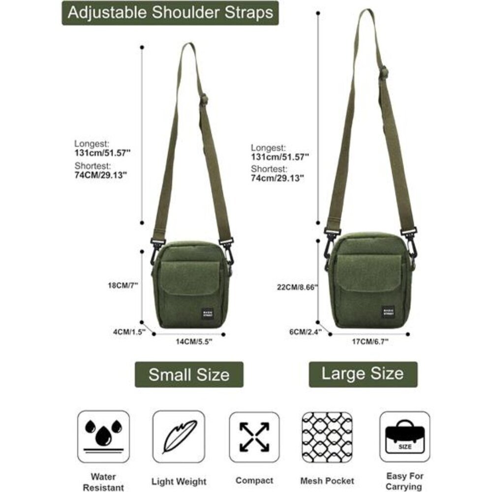 𝑺𝒎𝒂𝒍𝒍 𝑪𝒓𝒐𝒔𝒔𝒃𝒐𝒅𝒚 𝑩𝒂𝒈 𝑺𝒊𝒅𝒆 𝑺𝒉𝒐𝒖𝒍𝒅𝒆𝒓 𝑩𝒂𝒈 - Picture 5 of 7